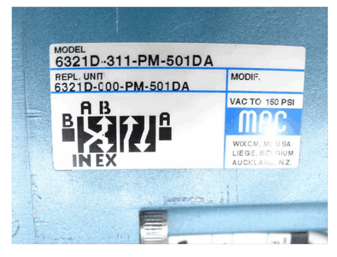 MAC Válvula solenoide 6321D-000-PM-501DA