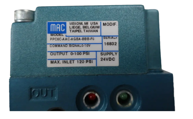 MAC Válvula solenoide PPC5C-AAC-AGBA-BBB-FO