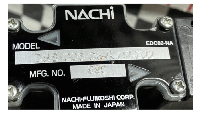 NACHI Fujikoshi Válvula solenoide DSS-G06-C6-R-D2-E22