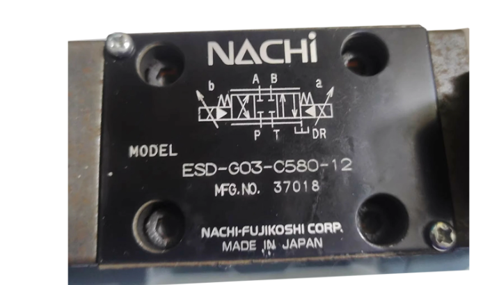 NACHI Fujikoshi Válvula solenoide ESD-G03-C580-12