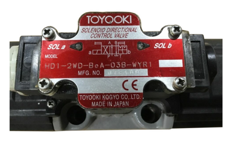 TOYOOKI Válvula solenoide HD1-2WD-BCA-03B-WYR1