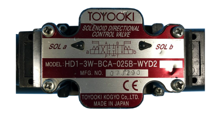 TOYOOKI Válvula solenoide HD1-3W-BCA-025B-WYD2