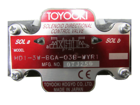 TOYOOKI Válvula solenoide HD1-3W-BGA-03B-WYR1