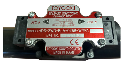 TOYOOKI Válvula solenoide HD3-2WD-BCA-025B-WYR1