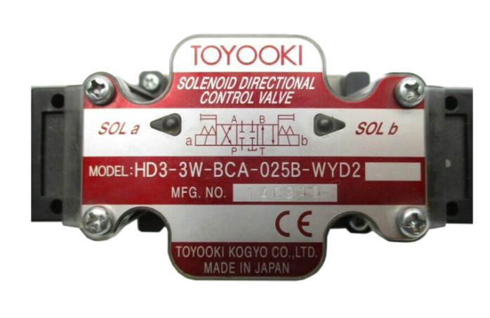 TOYOOKI Válvula solenoide HD3-3W-BCA-025B-WYD2