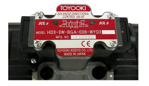 TOYOOKI Válvula solenoide HD3-3W-BGA-03B-WYD2
