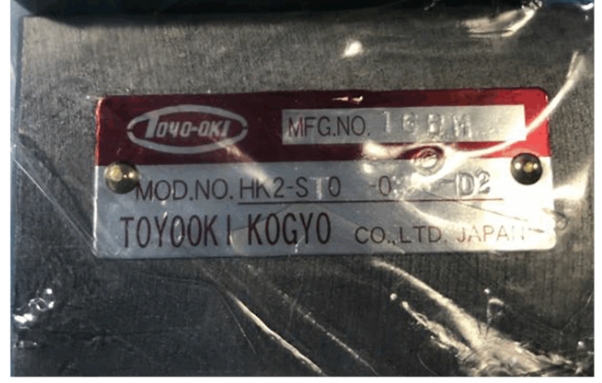 TOYOOKI Válvula solenoide HK2-ST0-03B-D2