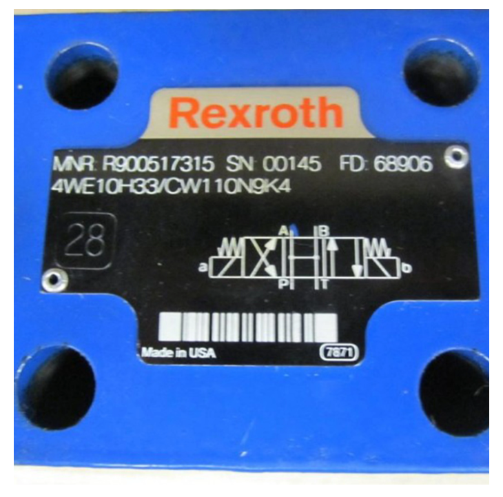 Bosch Rexroth Válvula solenoide 4WE10H33/CW110N9K4