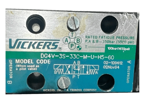 Vickers Válvula solenoide DG4V-3S-33C-M-U-H5-60