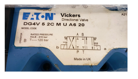 Vickers Válvula solenoide DG4V-5-2C-M-U-A6-20