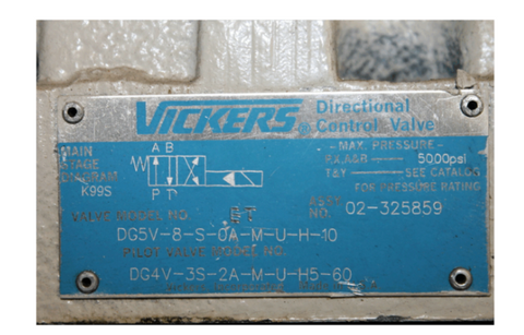 Vickers Válvula solenoide DG5V-8-S-0A-M-U-H-10