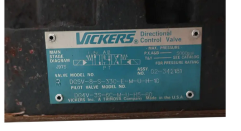 Vickers Válvula solenoide DG5V-8-S-33C-E-M-U-H-10