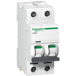 SCHNEIDER Interruptor automático termomagnético iC60H-C4, 2P, 4A 