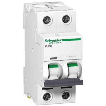 SCHNEIDER Interruptor automático termomagnético iC60H-C4, 2P, 4A 