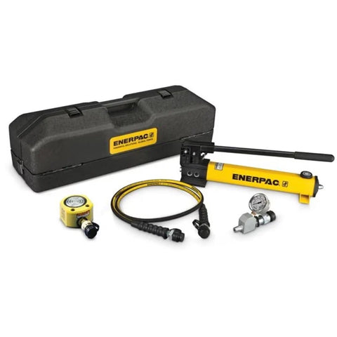 Enerpac SRS200TB - Conjunto de Bomba manual - 20 Ton - 44 pulg Carrera - Cilindro hidráulico de baja altura