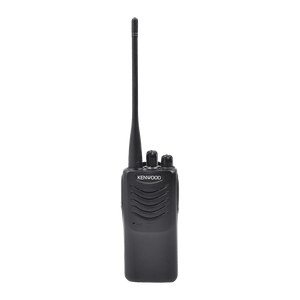 KENWOOD Radio portátil UHF 440-480 MHz, práctico y ligero, MIL-STD-810, 16 Canales, DTMF, IP54, VOX, Scan, Incluye antena, batería, cargador y clip TK-3000-KV2