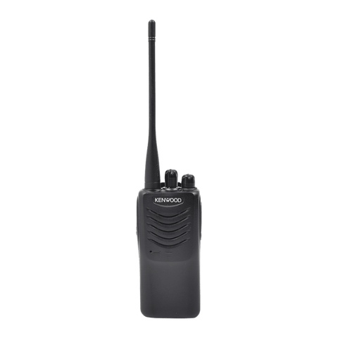 KENWOOD Radio portátil UHF 440-480 MHz, práctico y ligero, MIL-STD-810, 16 Canales, DTMF, IP54, VOX, Scan, Incluye antena, batería, cargador y clip TK-3000-KV2