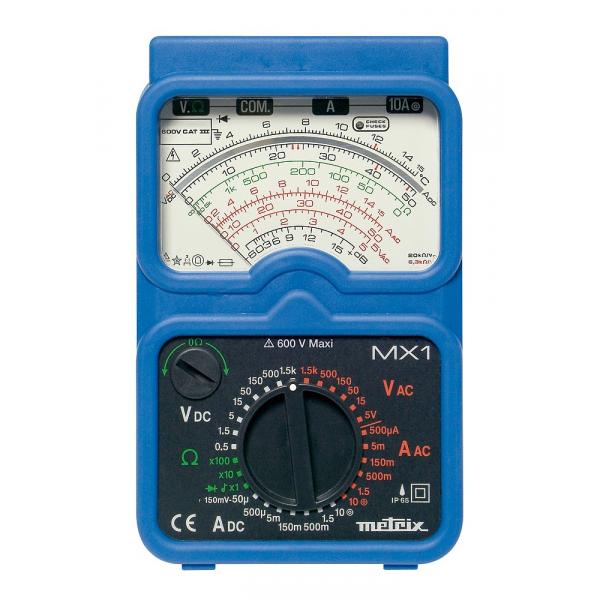 CHAUVIN ARNOUX MX1 - Analog multimeter MX1 in IP65 container with shockproof sheath