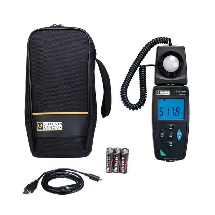 CHAUVIN ARNOUX P01654110 - C.A 1110 Class C logger luxmeter with spectral error compensation for LED and fluorescent sources