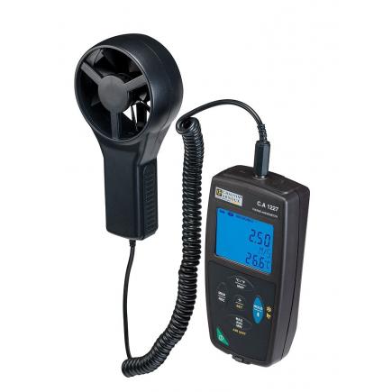 CHAUVIN ARNOUX P01654227 - C.A 1227 Rotating-vane logger thermo-anemometer with double backlit display and flow rate measurement