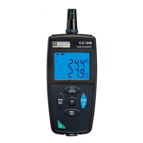 CHAUVIN ARNOUX P01654246 - C.A 1246 Logger thermo-hygrometer with double backlit display and dew point measurement