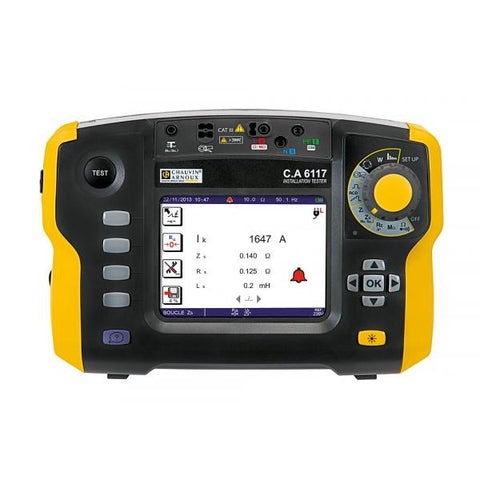 CHAUVIN ARNOUX - C.A 6117 Multi-function installation tester with advanced features like type-B RCD testing, voltage drop, built-in fuse table...