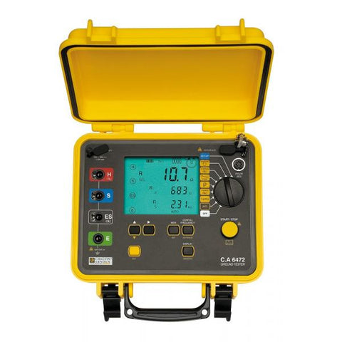 CHAUVIN ARNOUX P01126504 - C.A 6472 Earth tester offering selective earth, soil resistivity, earth coupling, ground potential, continuity, resistance