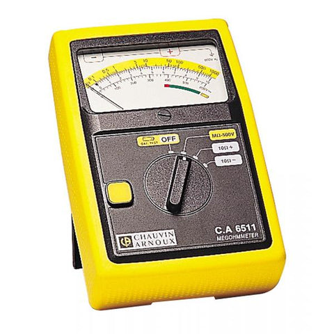 CHAUVIN ARNOUX - C.A 6511 Analog insulation meter 500V AC 6511