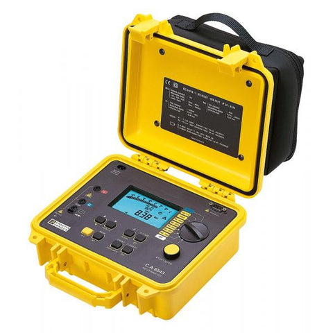 CHAUVIN ARNOUX - C.A 6543 Digital insulation tester in site-proof casing with 50V to 1kV bargraph and RS232/storage