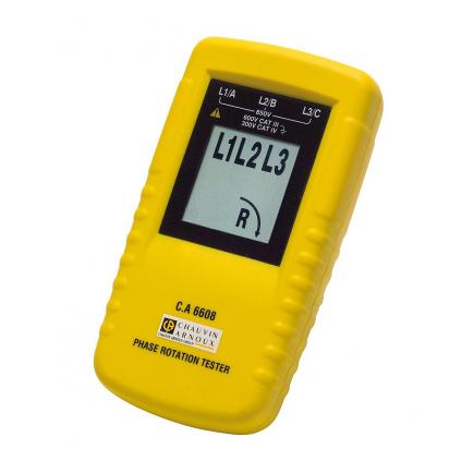 CHAUVIN ARNOUX - C.A 6608 Phase rotation tester with display and LED