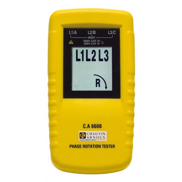 CHAUVIN ARNOUX - C.A 6608 Phase rotation tester with display and LED