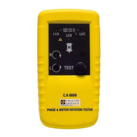 CHAUVIN ARNOUX - C.A 6609 Phase rotation and motor rotation direction tester with LED