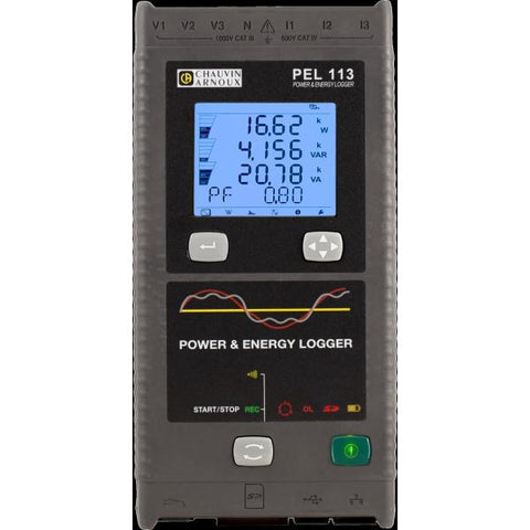 CHAUVIN ARNOUX P01157157 - Chauvin Arnoux PEL113 Power & Energy Logger no clamps