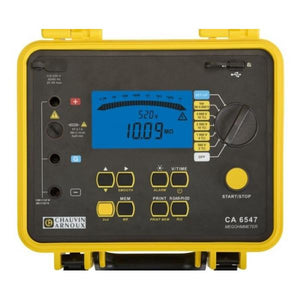 CHAUVIN ARNOUX - Digital megaohmmeter C.A 6547 50-5000 Vdc, MEM, RS232