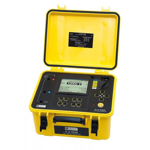 CHAUVIN ARNOUX - Digital megaohmmeter C.A 6550 10000 Vdc