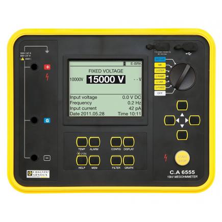 CHAUVIN ARNOUX - Digital megaohmmeter C.A 6555 15000 Vdc
