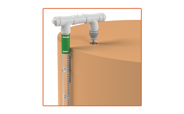 GEARENCH PETOL® Enclosed Tank Safety Gauge (for Vertical Storage Tanks)