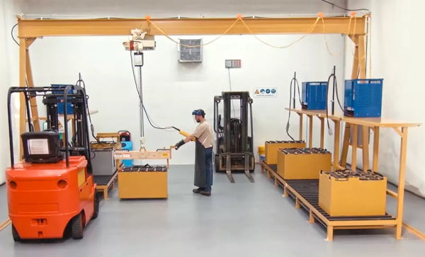 BHS BatteryLifting Beam With Super Hog Hooks BLB-6000-448-SHG