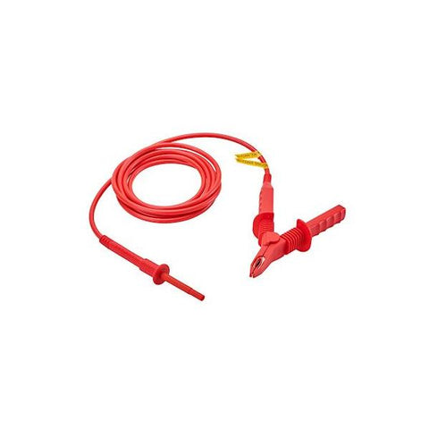 CHAUVIN ARNOUX - High-voltage cable 15kV red with crocodile clip
