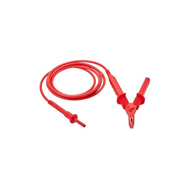 CHAUVIN ARNOUX P01295510 - High-voltage cable 5kV red with crocodile clip