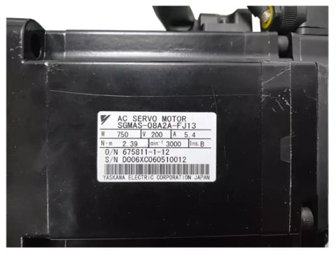 Yaskawa Servo Motor SGMAS-08A2A-FJ13