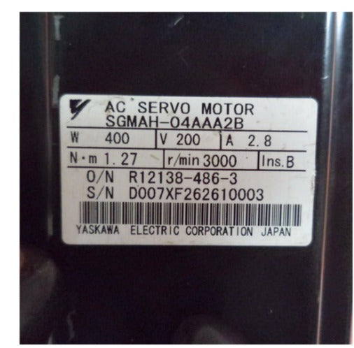 Yaskawa Servo Motor SGMAH-04AAA2B