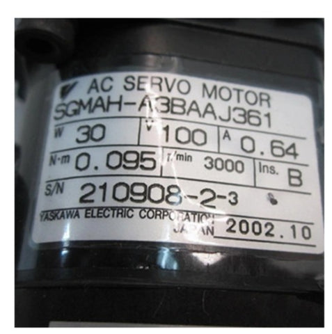 Yaskawa Servo Motor SGMAH-A3BAAJ361