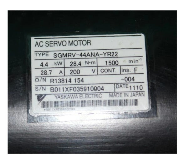 Yaskawa Servo Motor SGMRV-44ANA-YR22