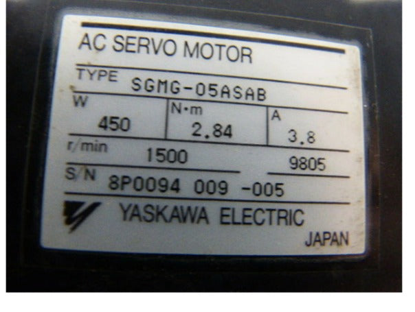 Yaskawa Servo Motor SGMG-05ASAB