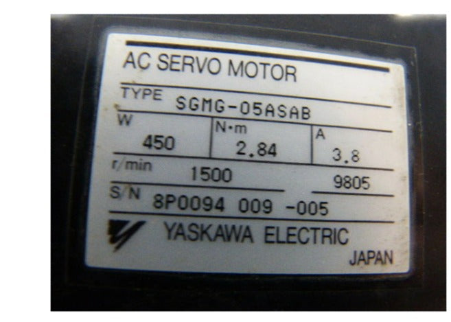 Yaskawa Servo Motor SGMG-05ASAB