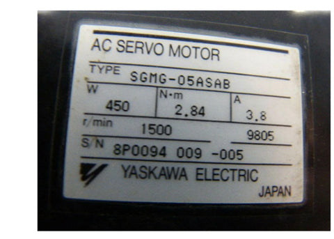 Yaskawa Servo Motor SGMG-05ASAB