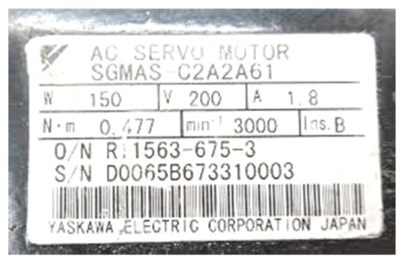 Yaskawa Servo Motor SGMAS-C2A2A61