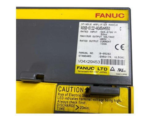 Ventiladoruc Servoaccionamiento A06B-6122-H045#H550
