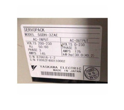 Yaskawa Servoaccionamiento SGDH-3ZAE
